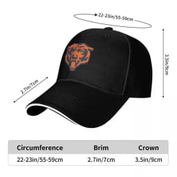 bears-chicago Baseball Cap Uv Protection Solar Hat Fashion Beach Female Men's