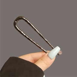 Chinese Hammer Texture U-Shape Hairpin Long Straight Hair Stick Luxurious Hairpin for Women Girls and Hairdressing Salon