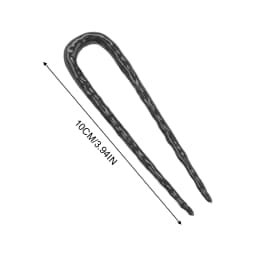 Chinese Hammer Texture U-Shape Hairpin Long Straight Hair Stick Luxurious Hairpin for Women Girls and Hairdressing Salon