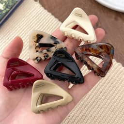 Women's Small Triangular Acetic Acid Hair Clip - Delicate Hair Accessories