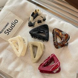 Women's Small Triangular Acetic Acid Hair Clip - Delicate Hair Accessories