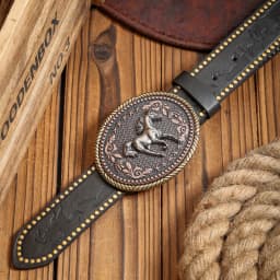 A PU Belt Suitable for Both Men and Women, Combining the Style of Western Denim and Retro, Is Perfect for Daily Casual Outings