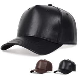Unisex Solid Color Light Plate Leather Baseball Caps Spring Autumn Outdoor Sunscreen Hat Adjustable Casual Trucker Hats