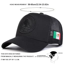 Unisex Mexican Flag Embroidery Baseball Net Caps Adjustable Casual Hats Spring and Summer Outdoor Sunscreen Hat