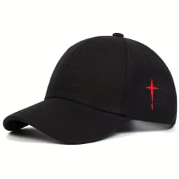 Unisex Cross Embroidery Snapback Baseball Caps Spring and Autumn Outdoor Adjustable Casual Hats Sunscreen Hat
