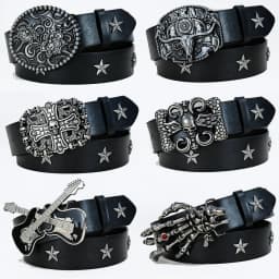 New Retro Men's Belt Bohemian Style Fashion Personalized Belt For Men Women Punk Gothic Rock Y2K Belts For pants and jeans