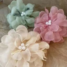 Elegant Large Size Cloud-like Flower Hairpin for Women Oversized Fairy-tale Hair Grips for Updo Styling Sophisticated Sensation