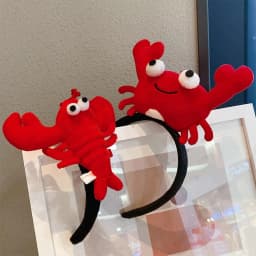 Animal Funny Performance Prop Wash Face Party Cartoon Headdress Lobster Headband Crab Hair Hoop Female Headwear