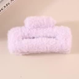 11.5cm Plush Square Hair Claw Clip Women's Korean Simple Versatile Grab Clip Fashion Shark Clip Girl Hair Accessories