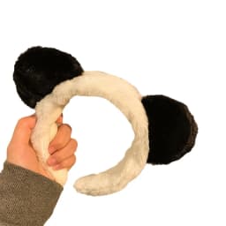 Cute Cartoon Plush Panda Ears Headband for Women Wide Hairband for Mask Applying Washing Face Autumn Winter Hair Accessories