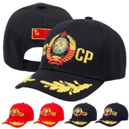 Russian National Emblem CCCP USSR Embroidered Baseball Cap Cotton Adjustable Baseball Hats Snapback Caps For Man Women Unisex