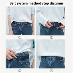 1/2pcs No Buckle Elastic Waist Belt, Invisible, Stretch Adjustable for Jeans & Dresses, Comfort Fit, Universal for Women & Men