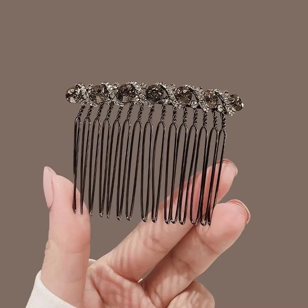 Water Diamond Inverted Comb No Trace Hairpins Bangs Simple Hair Clips Women Girls Back Of Head Hair Accessories