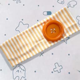 American Hot Girl Trendy Y2K New Original Handmade Headband Summer Dopamine Striped Button Women Hair Accessories