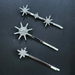 Crystal Star Hair Clip Pins For Bridal Women Girls Fashion Metal Hairpins Wedding Barrettes Bride Decorate Hair Accessories