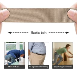 New Golf Sports Elastic Belt Tactical Belt Metal Automatic Buckle Tough Stretch Nylon Men Military Belt 125CM
