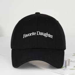 Fun “Favorite Daughter” Embroidered Soft-Peak Baseball Cap: A Stylish, Adjustable Sun Hat Perfect for Shopping and Vacations