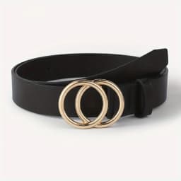 1 Piece of Unisex, Versatile, Simple Belt with Double Loops, Suitable for Casual Daily Wear, Going Out, Shopping, and Leisure