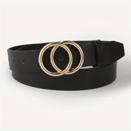 1 Piece of Unisex, Versatile, Simple Belt with Double Loops, Suitable for Casual Daily Wear, Going Out, Shopping, and Leisure