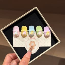 5Pcs Cute Popsicle Ice Cream Hair Clips Colorful Mini Kawaii Barrettes for Women Girls Kids Daily Party Hair Accessories Gift