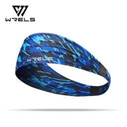 WRELS Anti-Slip Sports Headband Sweat Absorbing Headband Women Men Elastic Gym Fitness Running Yoga Headwrap Breathable Hairband