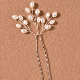 3PCS Alloy Pearl Hair Pins Set Luxury Glossy Anti Slip Styling Accessories for Wedding Bridal Party Women Girls 11x6cm