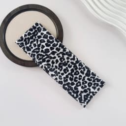 New High Elasticity Leopard Print Headband Wide-brimmed Sweat Absorbing Sports Headband Breathable Yoga Headband Sports