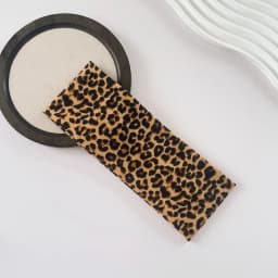 New High Elasticity Leopard Print Headband Wide-brimmed Sweat Absorbing Sports Headband Breathable Yoga Headband Sports