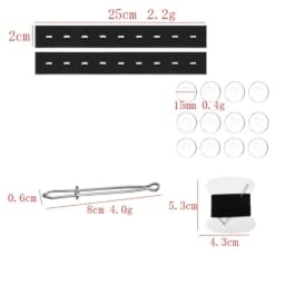 Adjustable Invisible Belt Tightener Set Invisible No-Sew Elastic Waist Band Extender Seamless Trouser Buckle Women Men Jean Pant