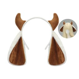 Kawaii Plush Lolita Headband Fluffy Goat Horn Photo Prop Girls Hairband Cute Party Headwear Costume Cosplay