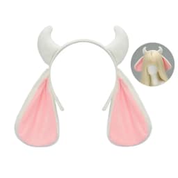 Kawaii Plush Lolita Headband Fluffy Goat Horn Photo Prop Girls Hairband Cute Party Headwear Costume Cosplay