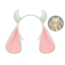 Kawaii Plush Lolita Headband Fluffy Goat Horn Photo Prop Girls Hairband Cute Party Headwear Costume Cosplay