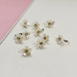 10pcs Sweet Hair Accessories Flower Clips with Braided Pigtails for Hairstyle Decoration