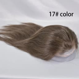 Mens Human Hair Durable Mono Lace Long Toupee For Men Hairpiece Replacement System 12inch Swiss Lace Front Men Wigs 8"x10" 17#