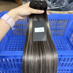 15A Color Straight Human Hair Bundles 100% Raw Vietnamese Human Hair Weft Unprocessed Hair Bundle Extensions for Women 100g/Pack