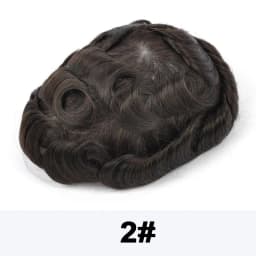 Full Lace Men's Wig Natural Human Hair Toupee Wig Man French Lace Male Hair Prosthesis Bleach Knots Wigs Hair System For Man