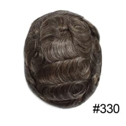 Full Lace Men's Wig Natural Human Hair Toupee Wig Man French Lace Male Hair Prosthesis Bleach Knots Wigs Hair System For Man