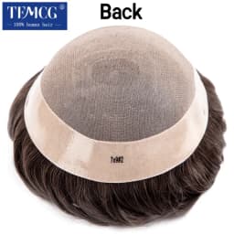Male Hair Prosthesis Fine Mono,High Quaitly, Breathable and Durable Toupee For Men 100% Natural Human Hair Toupee Wigs For Men