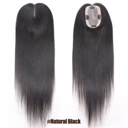 Honey Blonde Human Hair Toppers for Women 16Inch Straight Clip In Remy Hair Extensions Mono Base Topper Hairpiece for Thin Hair
