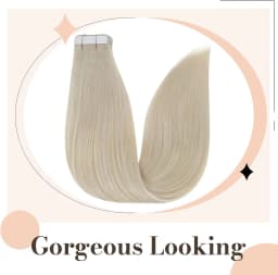 Full Shine Tape in Human Hair Extension Pure Color 20pcs 26-28inch Tape in Hair Extensions Seamless Skin Weft Adhesive Glue