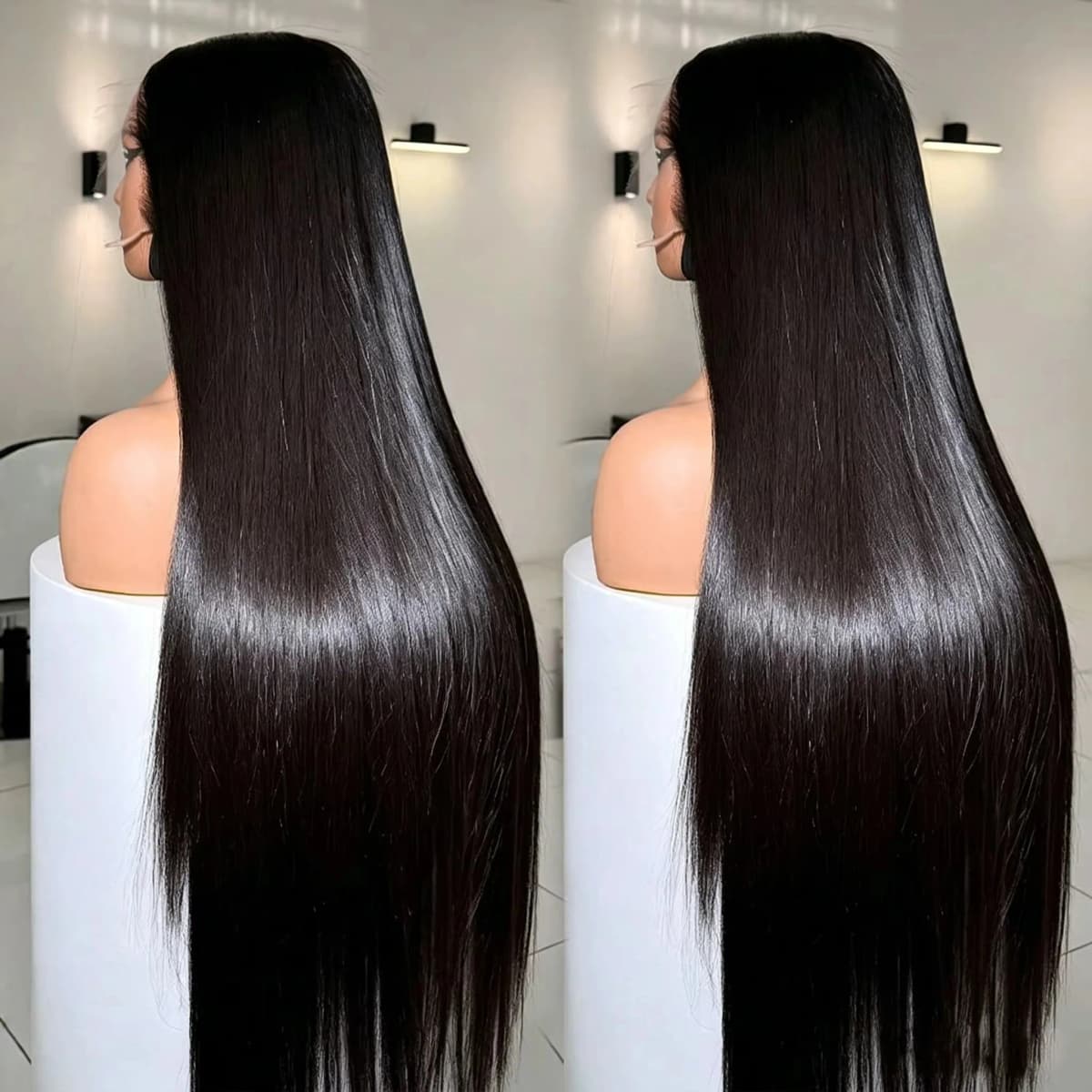 Bone Straight Lace Front Wig 13x4 13x6 HD Transparent 42 30 Inch 250 Density Wear on and Go Brazilian Human Hair Wigs For Women
