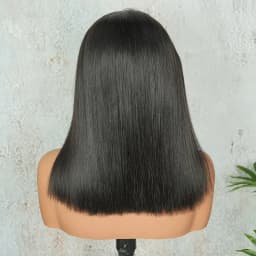 5x5 13x4 13x6 HD Lace Frontal Wig 100% Vietnamese Human Hair Double Drawn Bone Straight Short Bob Lace Wigs Pre-Plucked #1B