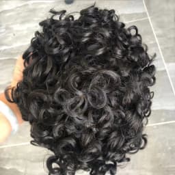 20MM Curly Toupee For Black Men Human Hair Replacement System Hair Topper Pieces for Men Durable Replacement Capillary Prosthesi