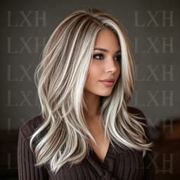 100% Human Hair Soft Highlight Blond Body Wave 13x4 Lace Front Wig 150 Density with Baby Hair Pre-Plucked