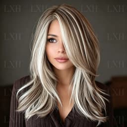 100% Human Hair Soft Highlight Blond Body Wave 13x4 Lace Front Wig 150 Density with Baby Hair Pre-Plucked