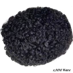 Water Wave Man Toupee Mono NPU Human Hair Wigs 100% Indian Remy Human Hair Durable Hair Prosthesis Curly Hair System Natural