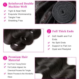 Body Wave Human Hair Bundles With 4X4 Swiss Lace Closure Brazilian Raw Hair Extensions Bundles 100% Human Hair 2-5 Days Delivery