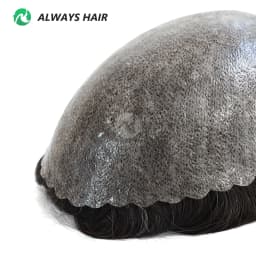 I SKIN Men's Capillary Prothesis 0.12-0.14mm Indian Human Hair 130% Hair Density Men Toupee 6x8 6x9 7x9 7x10 8x10 Size Wig Man