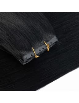 16inch Butterfly Weft Hair Extensions Human Hair Glueless OVO Pu Hole Genius Hand Tied Invisible DIY Double Weft Hair Extensions