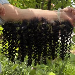Phashion Real HD Full Long 13x6 13X4 Lace Frontal Only Burmese Curly Curl Wave Pre Plucked Swiss Closure Human Hair For Women